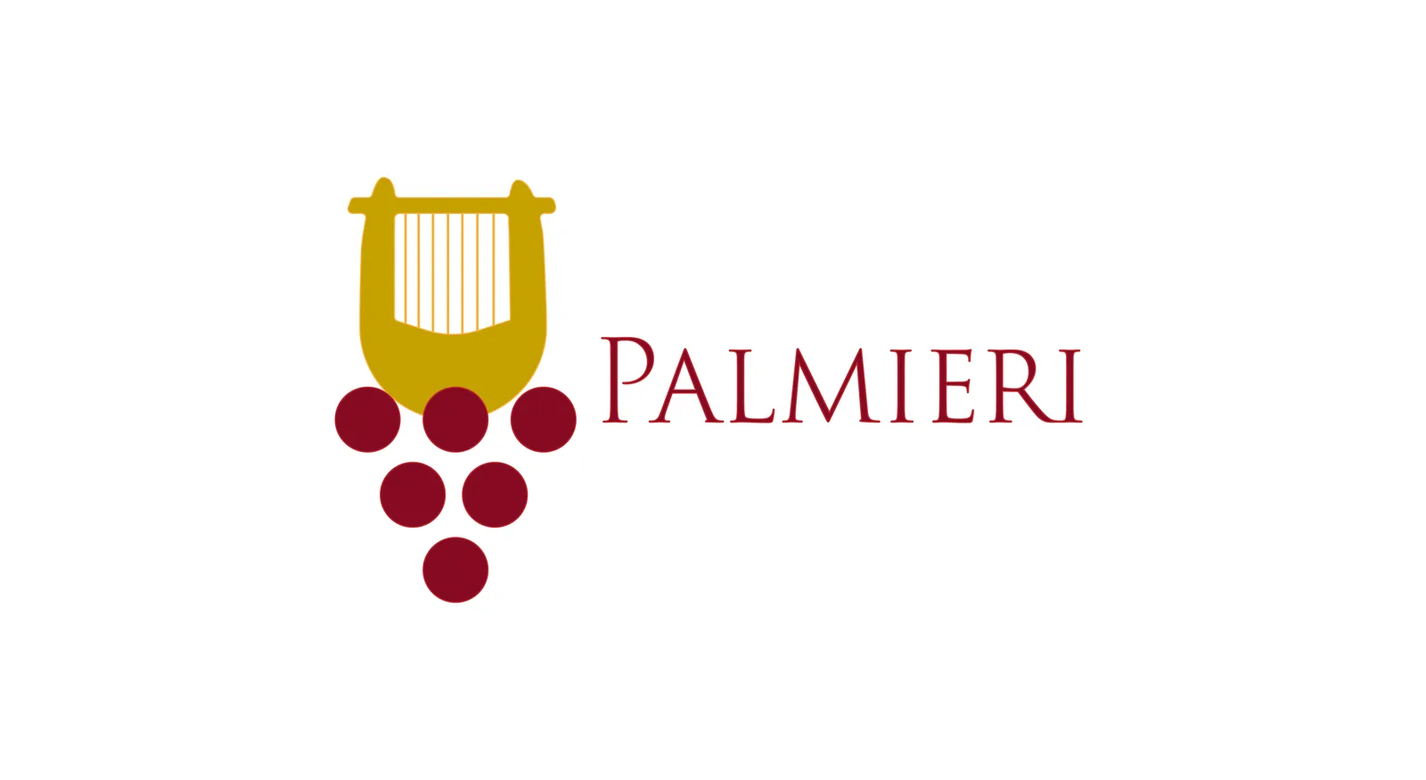 Logo a colori di Palmieri Vini, cantina a conduzione familiare