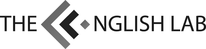 Logo The English Lab in scala di grigi